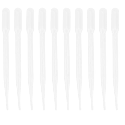 Toddmomy 10pcs Brine Shrimp Feeders with Long Plastic Tubes 3ml Manual Suction Pipettes for Coral and Fish Aquarium Feeding Tools
