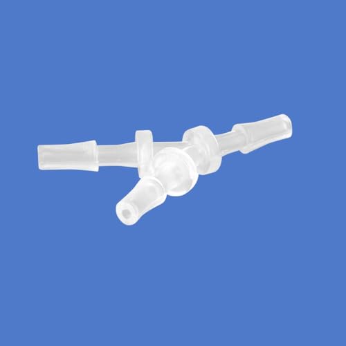 Quickun 1/8" Hose Barb Fitting Equal Barbed Y Shaped 3 Way Plastic Joint Splicer Mender Adapter Union for Air Line Tubing Pipe (Pack of 4) - size: 1/8 Inch