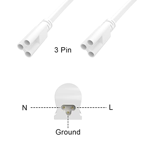 SHOPLED 5FT Plug Power Cord T5 T8 LED Tube Power Wire Cable with On/Off Switch 3 Prong Plug­ for LED Shop Lights - style: 5FT Plug W/ Switch