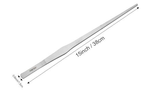 FEITA Extra-Long 15-Inch Tweezer Stainless Steel Straight for Aquarium Fishtank Aquascaping Tools, Mega Reptile Feeding Tongs - style: 15Inch Straight-Tip