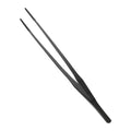 Reptile Feeding Tongs, Stainless Steel Lizard Feeding Tongs, Aquarium Straight Feeding Tweezers for Reptiles with Rubber Tip, Terrarium Feeding Tong for Gecko, 14.96" Length, Black - size: 14.96"