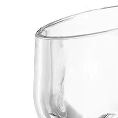 Naroote Suction Cup Aquarium Planter Transparent Acrylic Plant Holder 48x49 mm with Wide Sloped Openings for Fish Tank Shrimp Fry Xmas Moss (Large Size)