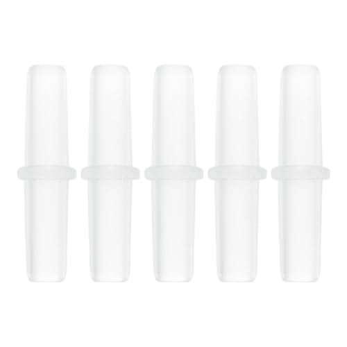 5 Pcs Plastic Hose Barb Fitting 15/64" Stright Barb Hose Connector Clear PP - size: 15/64"