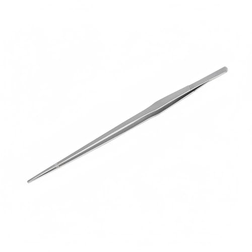 Aquarium Aquascaping Tweezer, Stainless Steel Straight Head Tool for Plant Trimming and Substrate Arrangement in Freshwater Tanks, 10.6 Inch (1 PC)