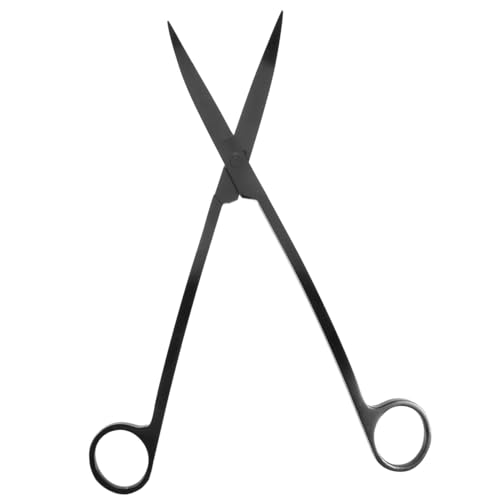 SUPVOX Sturdy Stainless Water Plant Scissor for Aquarium Cleaning and Trimming Fish Tank Scissors