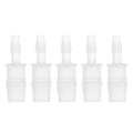 5 Pcs Aquarium Plastic Hose Barb Fitting 7/32" to 7/16" Hose ID Connectors Clear Plastic - size: 7/32"-7/16"