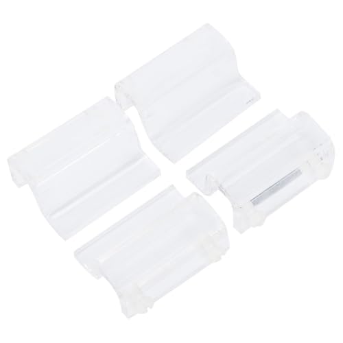 4Pcs Transparent Acrylic Glass Cover Holder Clamps – for Aquarium Fish Tank 6-12mm Thickness, Bracket Support for Lamp Frame & Filter Equipment