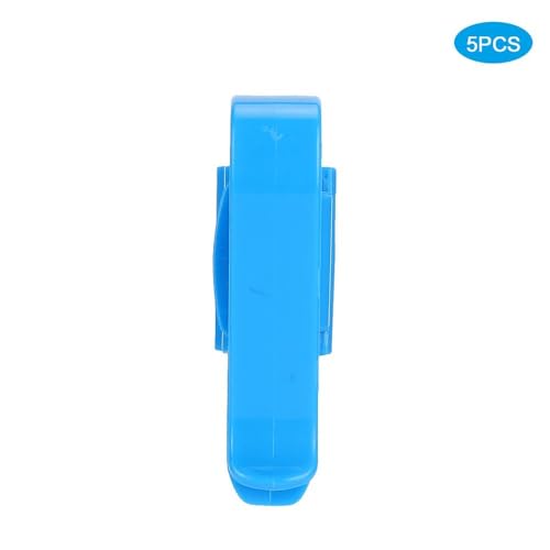 5Pcs Aquarium Water Pipe Clips Leak-Proof Design Adjustable 8-16mm Hose Holder for Fish Tank Water Change Tools(Blue) - color: Blue