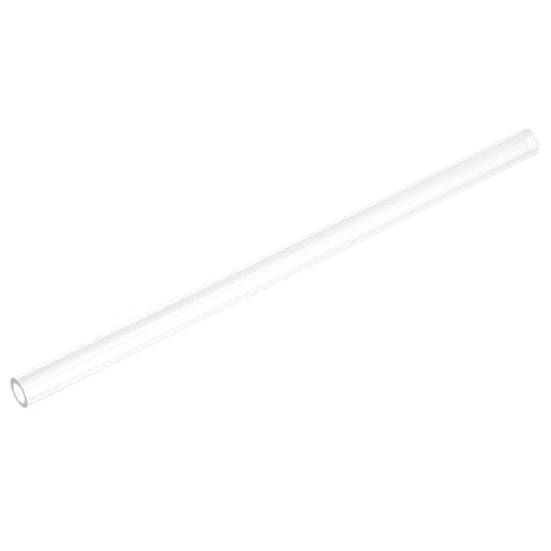 uxcell Rigid Round Clear Tubing 8mm(5/16") ID x 12mm(1/2") OD x 0.8Ft(250mm) Length Plastic Tube - size: 8mm x 12mm x 250mm