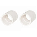 2pcs 2Inch PVC Pipe Coupling Adapter Pipe Fittings Couplers (Slip to Slip) Schedule 40 Easy to Install,and High Tensile for Home or Industrial Use White (Pack of 2) (2") - size: 2 Inch