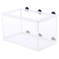 Breeder Box for Fish Tank, 6x5.7x10 Large Fish Breeding Box Net, White Mesh Aquarium Breeder Hang on Nursery with Suction Cups for Baby Hatchery