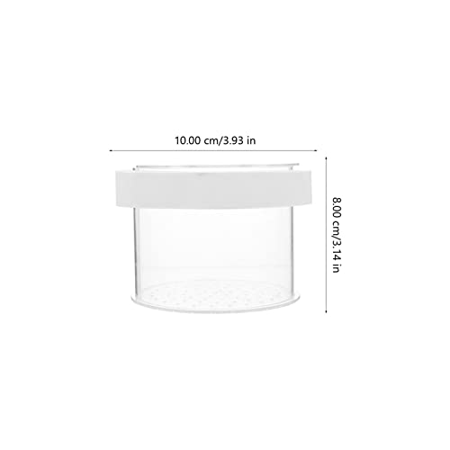 Mipcase Floating Fish Box Acrylic Aquarium Fish Breeding Box Guppies Hatching Incubator for Hatchery 10X10X8CM - color: Transparent