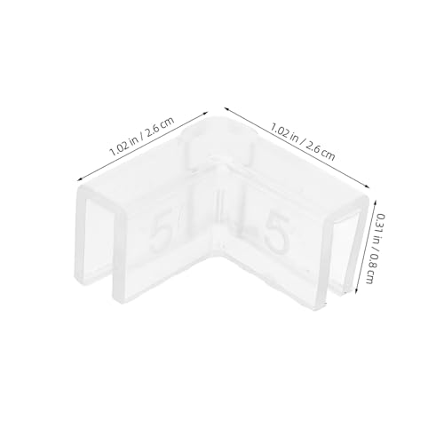 Milisten 10pcs Transparent Corner Protectors for Fish Tanks Babyproofing Guards Shaped Edge Protectors for Aquariums and Furniture