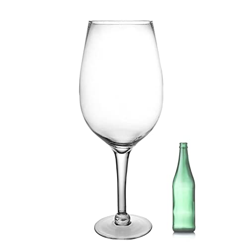Super Large Glass Giant Oversized Goblet Glass Extra Large 220OZ Draft Beer Glass Large Large Capacity,Wine Cork Storage,100oz - size: 100oz