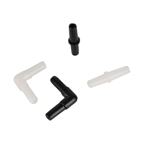 20Pcs Plastic Aquarium Air Pump Line Tubing Joints Tee/Straight/Elbow/Y Shaped Connectors Pipe Fittings(Brown) - color: Brown