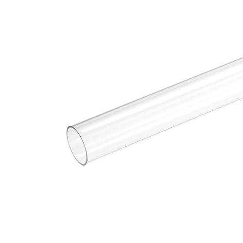 MECCANIXITY Plastic Pipe Rigid Polycarbonate Round Tube Clear 0.67"(17mm) ID 0.78"(20mm) OD 14" (350mm) High Impact for Lighting, Models, Water Plumbing - size: 0.67"IDx0.78"ODx14"