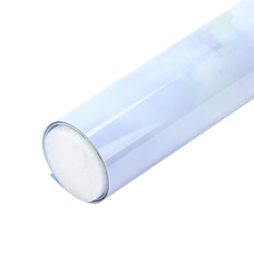 24 Inch PVC Sky Castle Pattern Aquarium Background Non-Glare Fade-Resist Waterproof Adhesive Poster for Fish Tank Decoration