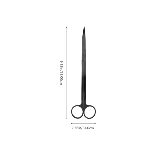 Toddmomy Stainless Steel Aquarium Plant Scissors for Trimming Aquatic Plants Portable Fish Tank Algae Trimmer Ergonomic Handle Aquarium Cleaning Tool for Easy Maintenance