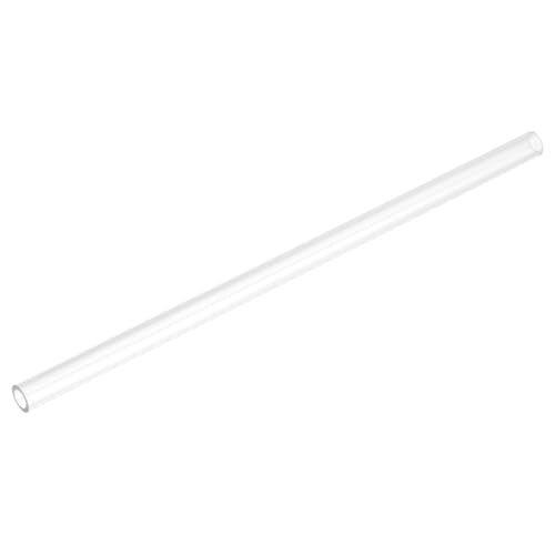 uxcell Rigid Round Clear Tubing 7mm(1/4") ID x 11mm(7/16") OD x 0.8Ft(250mm) Length Plastic Tube - size: 7mm x 11mm x 250mm