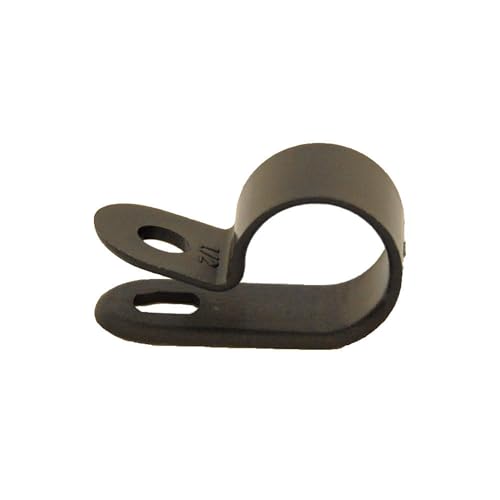 Cable Clamp, 5/8 In, Black, Pk100