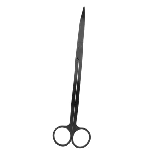 UPKOCH Aquatic Scissors Plant Clean Aquarium Fish Tank Tools Aquascaping Tools Stainless Steel Black