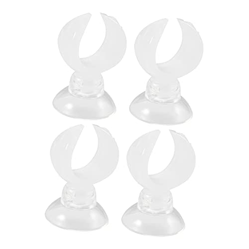 BESPORTBLE 4pcs Aquarium Suction Cup Clamp Clips Feeder Tube Holder for Air Tubing Organize Your Tank