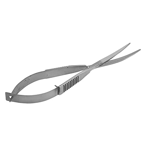 Stainless Steel Waterweed Tool Shears, Spring Rebound Aquatic Plant Trimming Scissors with Curved Blades for Precision Landscaping in Small Fish Tanks