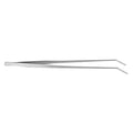 Stainless Steel Elbow Curved Tweezers for Aquarium Plants, 18.5 Inch Fish Tank Water Planting Tool - Durable Oxidation, Easy to Use for Aquarium Care and Landscaping