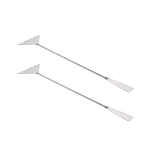 Utoolmart Substrate Spatula Stainless Steel Aquarium Fish Tank Aquatic Plants Tool 2 pcs - size: 2pcs