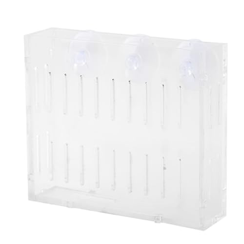 Aquarium Plant Holder, Fish Tank Plant Holder Cup, Acrylic Planter Grass Container with Suction Cups for Water Feature Decoration