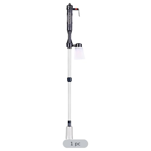 9-Piece Aquarium Gravel Cleaner Electric, Automatic Fish Tank Water Changer, 3 Modes, Sand Washer Siphon with Filter Bag, 22-32.3 in Adjustable Tube, US Adapter
