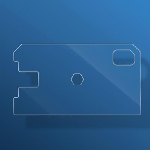 Tank Cover Tank Lid Transparent for Aquariums Without Center Aquarium Top Cover with Feed Holes, 280x150x4mm - color: 280x150x4mm