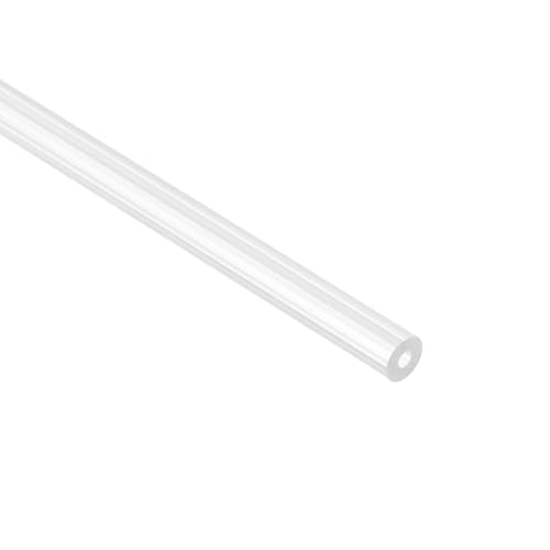 uxcell Rigid Round Clear Tubing 2mm(1/16") ID x 6mm(1/4") OD x 0.8Ft(250mm) Length Plastic Tube - size: 2mm x 6mm x 250mm