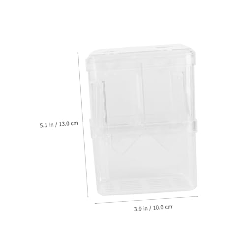 BESPORTBLE 2pcs Betta Fish Aquarium Fry Breeding Box Fish Hatching Container Aquarium Gravel Tank Incubator