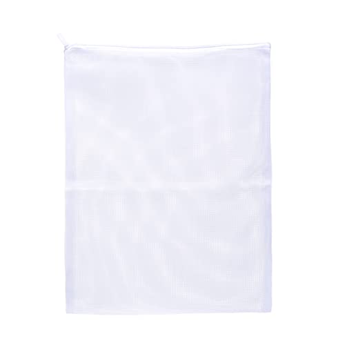 JIHAQUA Aquarium Filter Bags Large - Reusable Fish Tank Filter Media Mesh Bags with Plastic Zipper (11.5 x 15.5 inch (6 Pack)) - size: 11.5 x 15.5 inch (6 Pack)