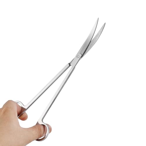 Curved Aquarium Scissors Water Fish Tank Plant Scissors Small Aquascaping Scissors Aquatic Plant Scissors Long Terrarium Scissors