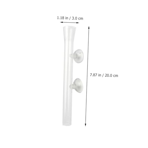 GANAZONO Aquarium Shrimp Feeder Tube and Dish Glass 200mm Fish Feeding Tool for Aquarium Shrimp and Fish Tank Supplies