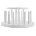 PRETYZOOM 12-Hole Plastic Test Tube Rack Reusable Sampling Tube Holder PP Organizer for Laboratory Use