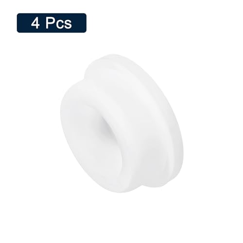 uxcell 4Pcs White Plug Holes, Waterproof Rubber Button Plug for 35mm / 1.38" Hole - size: 35mm