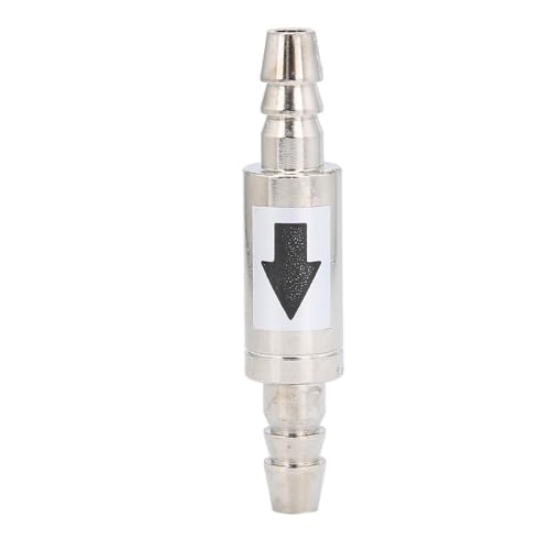 1.6in Stainless Steel 1-Way Valve Aquarium CO2 Check Valve Leak-Proof Water Backflow Prevention for Fish Tank Air Pump