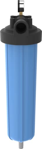 Pentair Pentek 150337 PBH Big Blue Bag Filter Housing, 1 1/2" NPT #20 Bag Vessel Assembly with Gauge, Wrench and Drain Valve, 20-Inch, Black/Blue - size: 20-Inch, style: 1 1/2" NPT