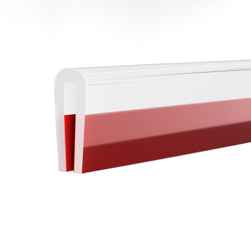 Silicone Edge Trim Self-Adhesive U Channel Silicone Edge Trim Edge Protector for Sheet Metal (Clear, Fit 1/16" - L 20') - color: Clear, size: Fit 1/16" - L 20'