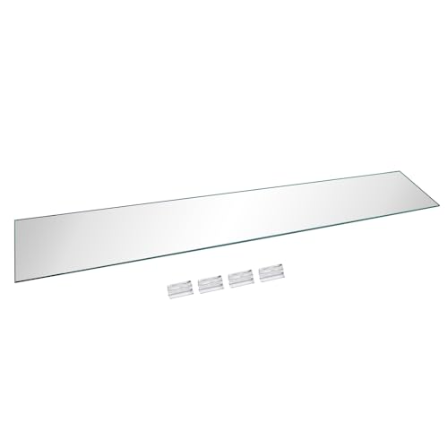 Aquatop Glass Lid and Clips for The HCA-12G Tank, 3 mm Thick 34.65 in x 5.51 in, HCA-LID12G