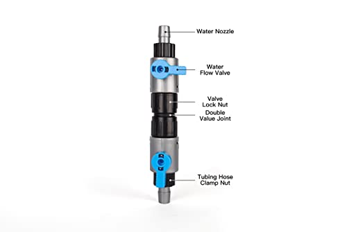 LANDEN Double Tab Connector for Aquarium, Canister Filter Hose Connector, Fish Tank Water Flow Control, Quick Release Valve, - size: 2 PCS