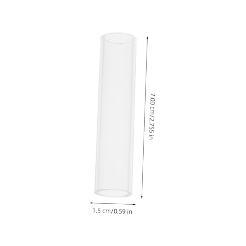 5pcs Transparent Fish Breeding Tube Shelter for Aquarium Fish Tank Decor Hiding Breeding Space for Shrimp Turtles