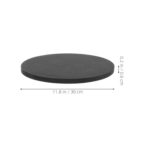 POPETPOP Fish Tank Mat 11.81 Inch Round Aquarium Pad Waterproof Shock Absorption Non-Slip Cushion for Small Aquariums and Betta Fish Tank Accessories