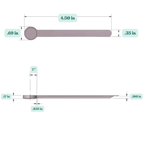 1/8 Teaspoon (0.625 mL | A Pinch) Long Handle Plastic Measuring Spoon for Coffee, Protein Powder, Pet Food, Spices, Grains, Dry Goods – Food-Grade BPA-Free (Pack of 10) - size: .625 mL | 1/8 Teaspoon | A Pinch