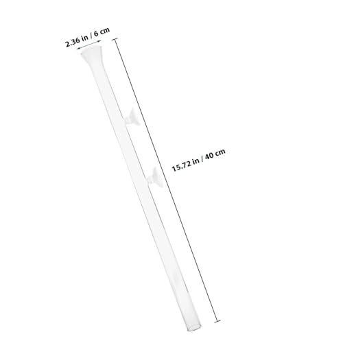 Glass Fish Feeder Tube with Shrimp Feeding Dish 40cm Aquarium Fish Tank Supplies for Shrimp