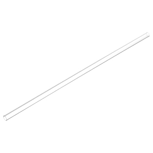 uxcell Clear Rigid Tubing 7mm(0.28") ID x 9mm(0.35") OD x 1Ft Length Round Plastic Polycarbonate Tube - size: 7mmx9mm