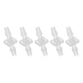 MECCANIXITY 5pcs Plastic Hose Barb Fitting, 1/8" Barbed Hose Pipe Fitting Splicer Mender Joint Adapter for Water Liquid Fuel Line Tube, Clear - color: Clear, size: 1/8 Inch